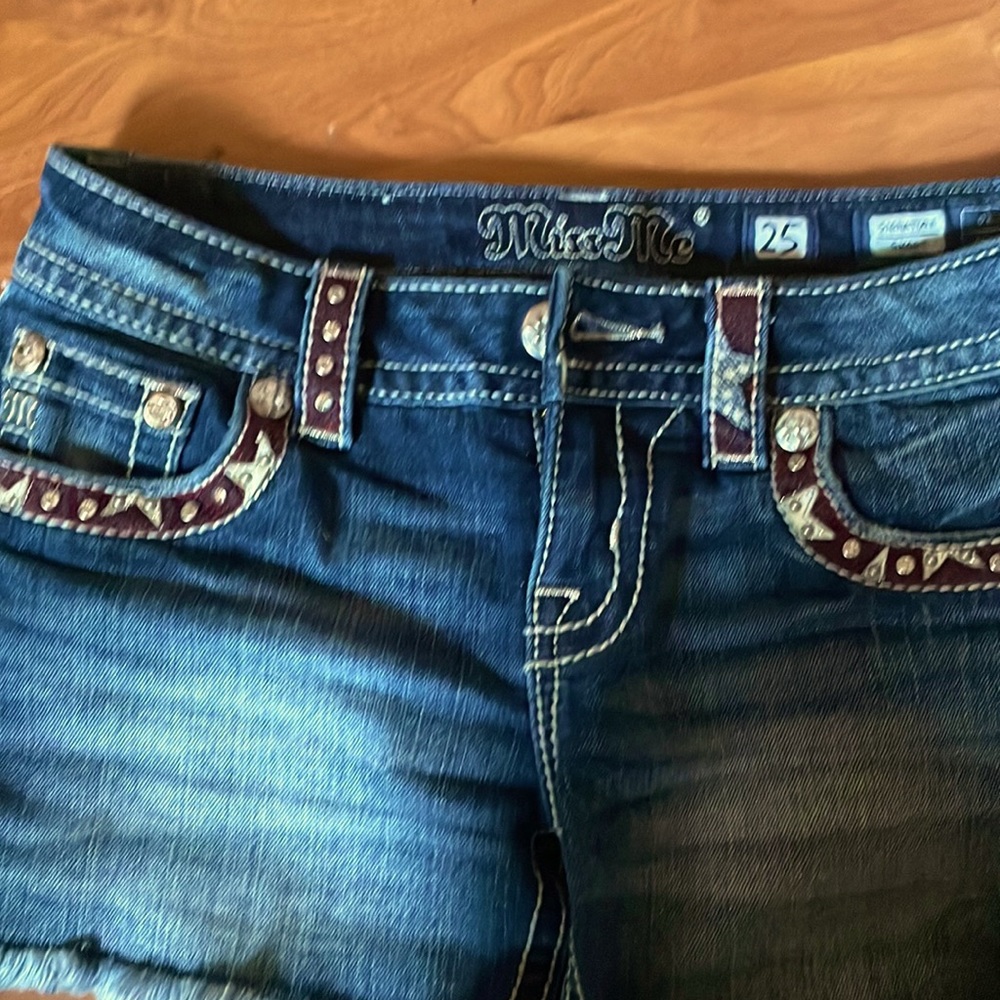 Denim shorts